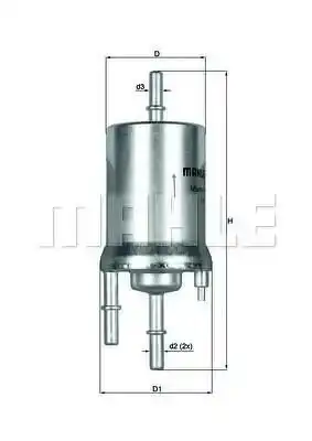 Топливный фильтр MAHLE KL1561