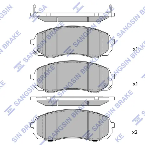 Тормозные колодки дисковые SANGSIN SP2510
