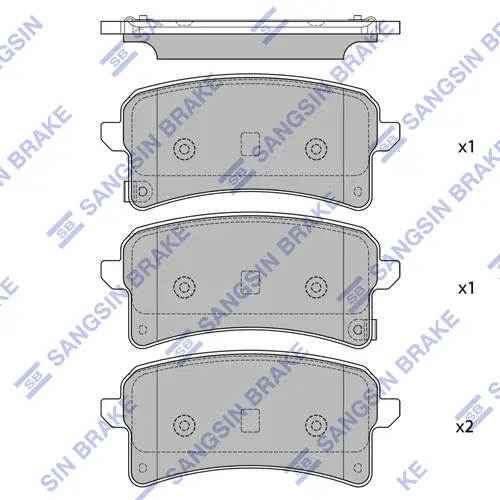 Тормозные колодки дисковые SANGSIN SP2511