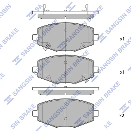 Тормозные колодки дисковые SANGSIN SP2684