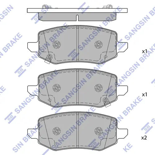 Тормозные колодки дисковые SANGSIN SP2748