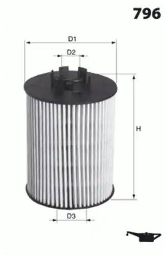 Фильтр масляный MECAFILTER ELH4338 BMW