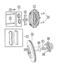 Тормозные колодки дисковые DODGE 68144213AC