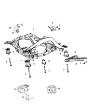 Тормозные колодки дисковые DODGE 68206120AA