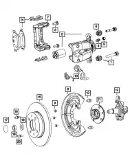 Тормозные колодки дисковые DODGE 68088919AB