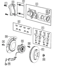 Тормозные колодки дисковые DODGE 68404783AA