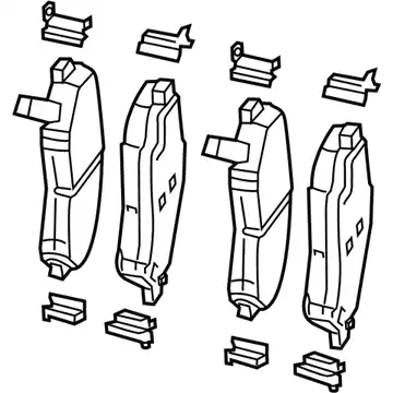 Тормозные колодки дисковые DODGE 68346917AB