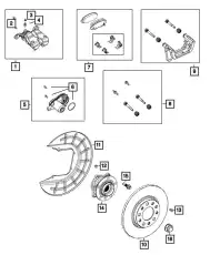 Тормозные колодки дисковые DODGE 68606616AA