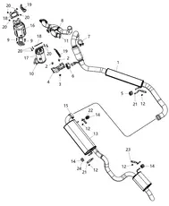 Тормозные колодки дисковые DODGE 68289634AA