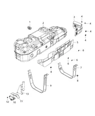 Тормозные колодки дисковые DODGE 68263132AB