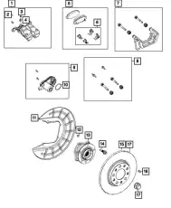 Тормозные колодки дисковые DODGE 68353597AC
