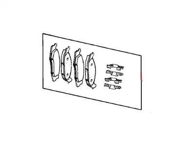 Тормозные колодки дисковые DODGE 68052370AE