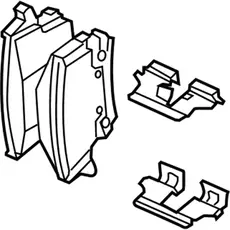Тормозные колодки дисковые JEEP 68245118AB
