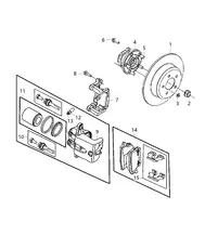 Тормозные колодки дисковые JEEP 68245118AB