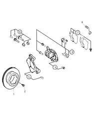 Тормозные колодки дисковые MOPAR 04862603AA