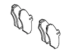 Тормозные колодки дисковые MOPAR 05103550BB