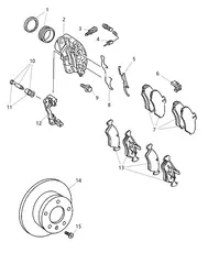 Тормозные колодки дисковые MOPAR 05103550BB