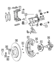 Тормозные колодки дисковые MOPAR 68206120AA
