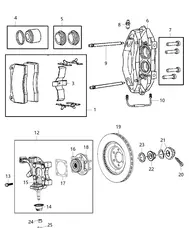 Тормозные колодки дисковые MOPAR 68232820AA