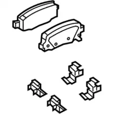 Тормозные колодки дисковые MOPAR 68144223AA