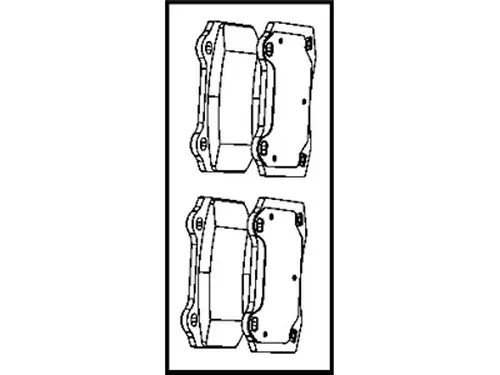 Тормозные колодки дисковые MOPAR 68003610AB