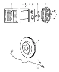 Тормозные колодки дисковые MOPAR 68003610AA