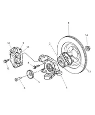 Тормозные колодки дисковые MOPAR 4897218AB