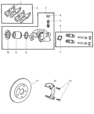 Тормозные колодки дисковые MOPAR 05011970AC