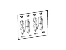 Тормозные колодки дисковые MOPAR V1014163AD