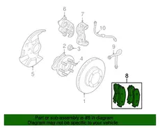 Тормозные колодки дисковые MOPAR 05143350AB