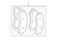 Тормозные колодки дисковые MOPAR 05143350AB