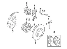 Тормозные колодки дисковые MOPAR 05143350AB
