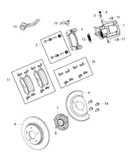 Тормозные колодки дисковые MOPAR 68144209AA