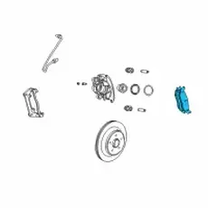 Тормозные колодки дисковые MOPAR 05093706AB