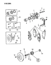 Тормозные колодки дисковые MOPAR 04423812