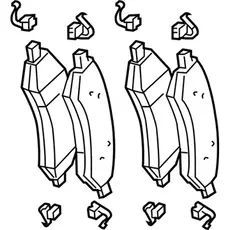 Тормозные колодки дисковые MOPAR 68412557AB