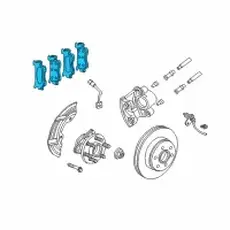Тормозные колодки дисковые MOPAR 05093796AB