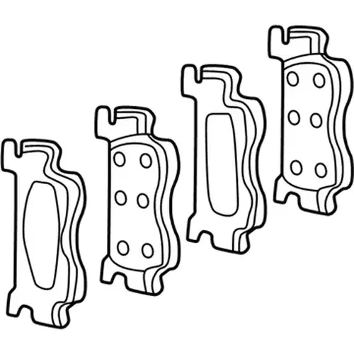 Тормозные колодки дисковые MOPAR 05093796AB