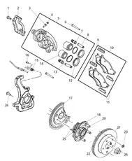 Тормозные колодки дисковые MOPAR 05080556AA