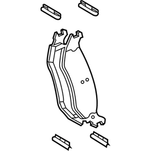 Тормозные колодки дисковые MOPAR 68412364AB