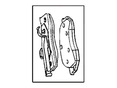 Тормозные колодки дисковые MOPAR 04762682