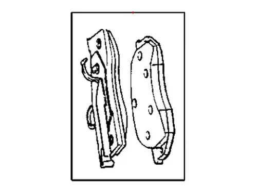 Тормозные колодки дисковые MOPAR 04762682