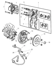 Тормозные колодки дисковые MOPAR V2013767AC