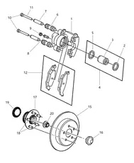 Тормозные колодки дисковые MOPAR 05086567AB