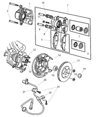 Тормозные колодки дисковые MOPAR 05083071AA
