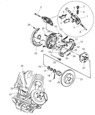 Тормозные колодки дисковые MOPAR 05011631AA