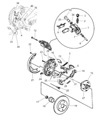Тормозные колодки дисковые MOPAR 04863784