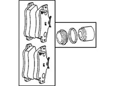 Тормозные колодки дисковые MOPAR 05086364AB