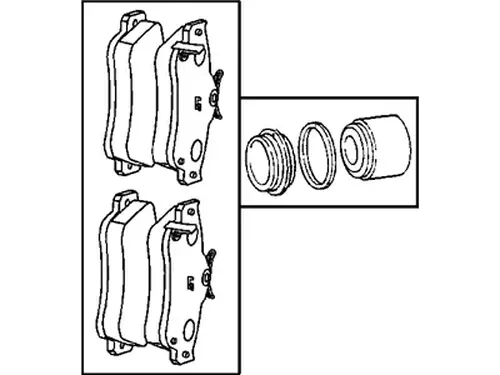 Тормозные колодки дисковые MOPAR 05086364AB
