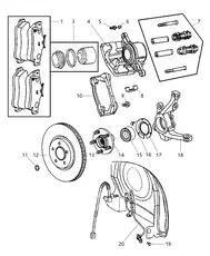 Тормозные колодки дисковые MOPAR 05083853AA